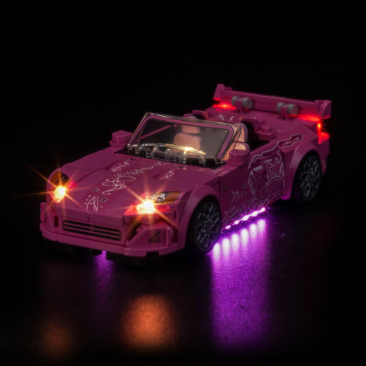 LED-beleuchtungsset für LEGO® Speed Champions 2 Fast 2 Furious Honda S2000 77241