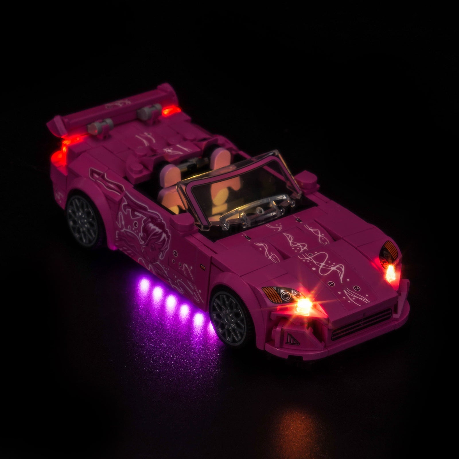 LED-beleuchtungsset für LEGO® Speed Champions 2 Fast 2 Furious Honda S2000 77241