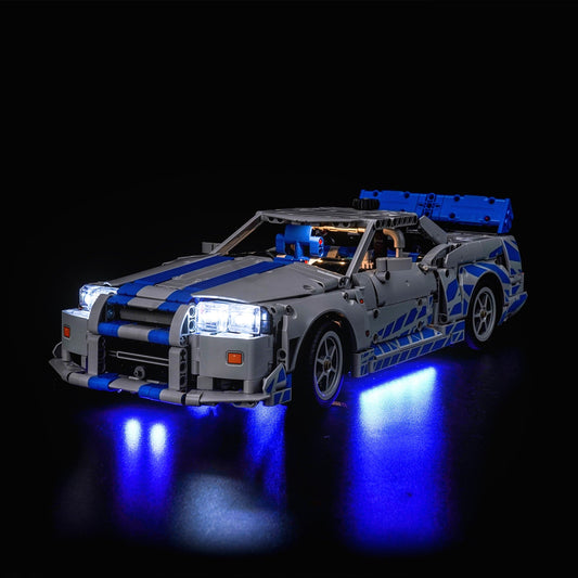 LED-Beleuchtungsset für LEGO® Technic 2 Fast 2 Furious Nissan Skyline GT-R (R34) (42210)
