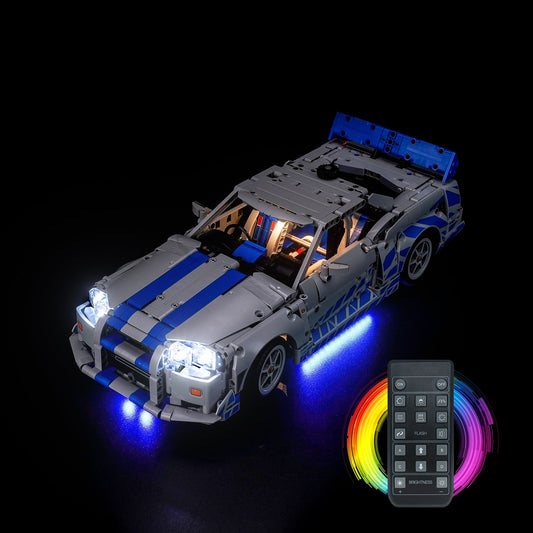 LED-Beleuchtungsset für LEGO® Technic 2 Fast 2 Furious Nissan Skyline GT-R (R34) (42210)