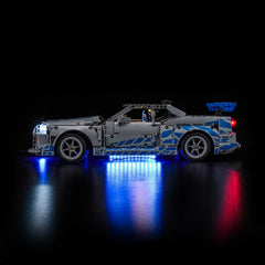 LED-Beleuchtungsset für LEGO® Technic 2 Fast 2 Furious Nissan Skyline GT-R (R34) (42210)
