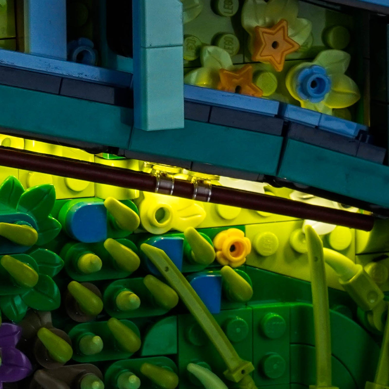 LED-belysningssæt til LEGO® Art Claude Monet – Vandliljebro (31220) fjernbetjeningsversion