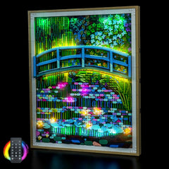 LED-belysningssæt til LEGO® Art Claude Monet – Vandliljebro (31220) fjernbetjeningsversion