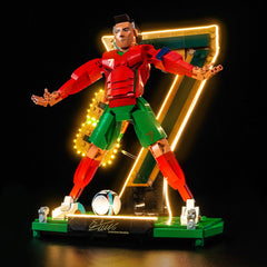LED-belysningssæt til LEGO® Editions Cristiano Ronaldo – Fodboldlegende 43016 (GOAT Edition)