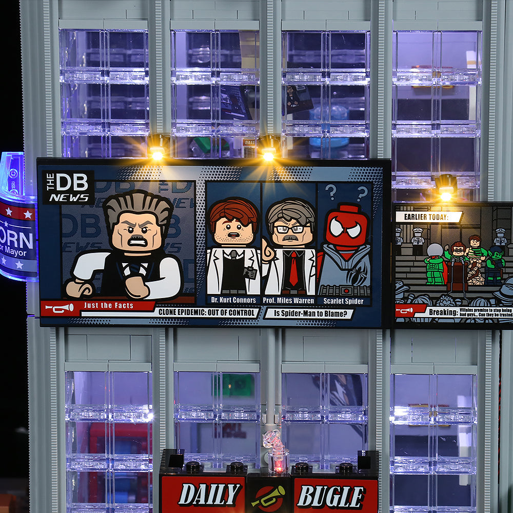 LED-Beleuchtungsset für LEGO® Marvel Daily Bugle 76178 Fernbedienungs-Version