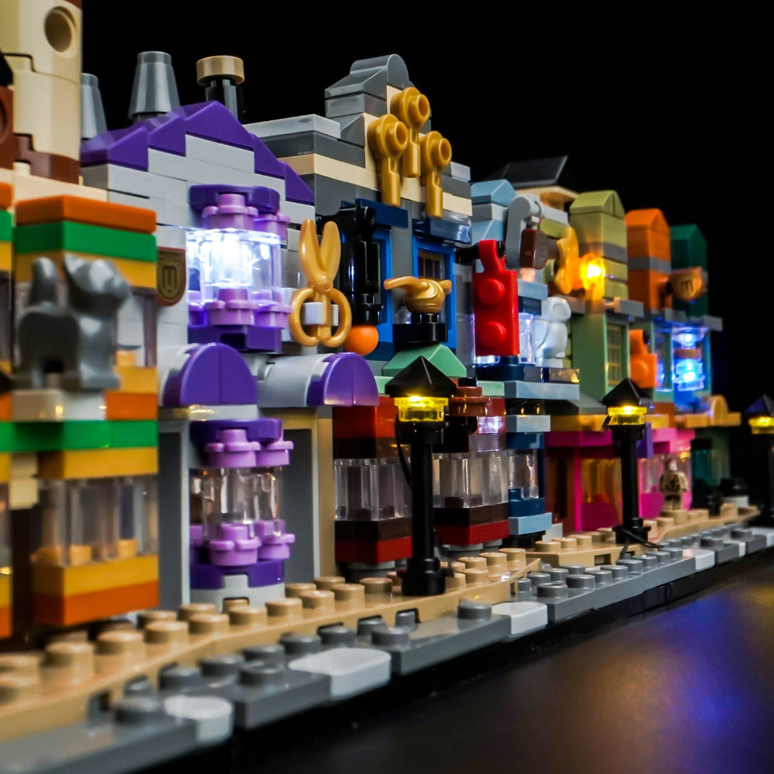 LED-beleuchtungsset für LEGO® Harry Potter Diagon Alley™ Wizarding Shops 76444