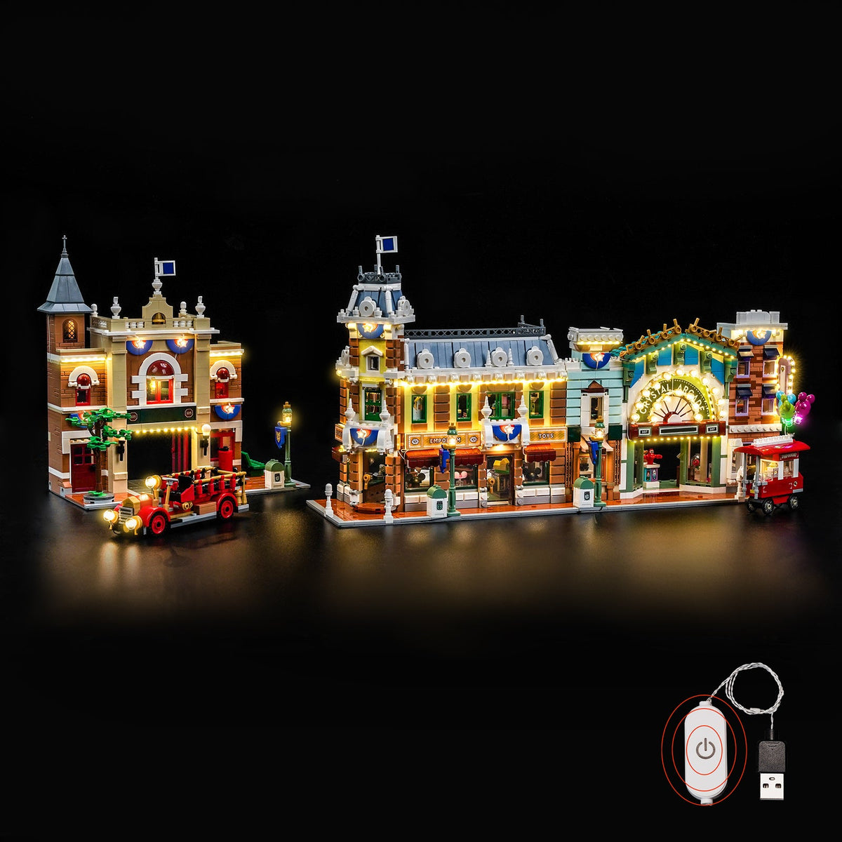 Bricklightlab Kit de luces para LEGO Disney Main Street, EE. UU. 43302
