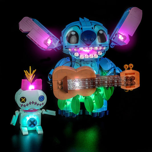 LED-Beleuchtungsset für LEGO® Disney Stitch & Scrump 43296 (Elite Edition)