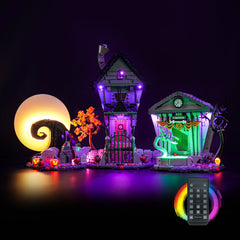 LED-beleuchtungsset für LEGO® Ideas Disney Tim Burton's The Nightmare Before Christmas 21351 (Version 2025)