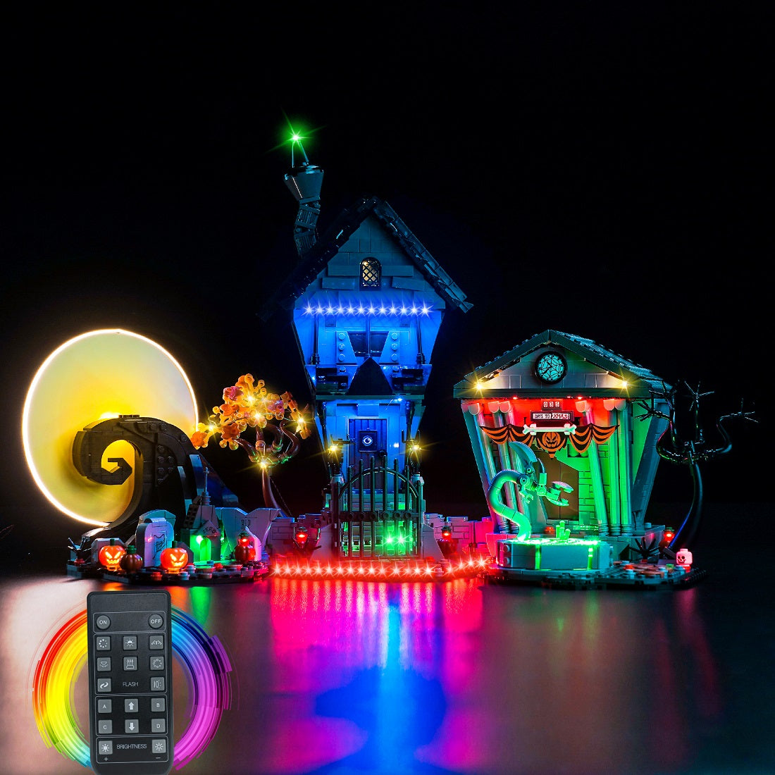 LED-Beleuchtungsset für LEGO® Nightmare Before Christmas – Plus-Version (21351)
