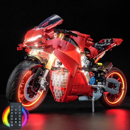 LED-Beleuchtungsset für LEGO® Technic Ducati Panigale V4 S 42202 Fernbedienungs-Version