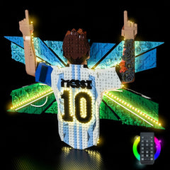 LED-Beleuchtungsset für LEGO®-kompatibles Lionel Messi „Celebration“ MOC 43018 (Elite Edition)