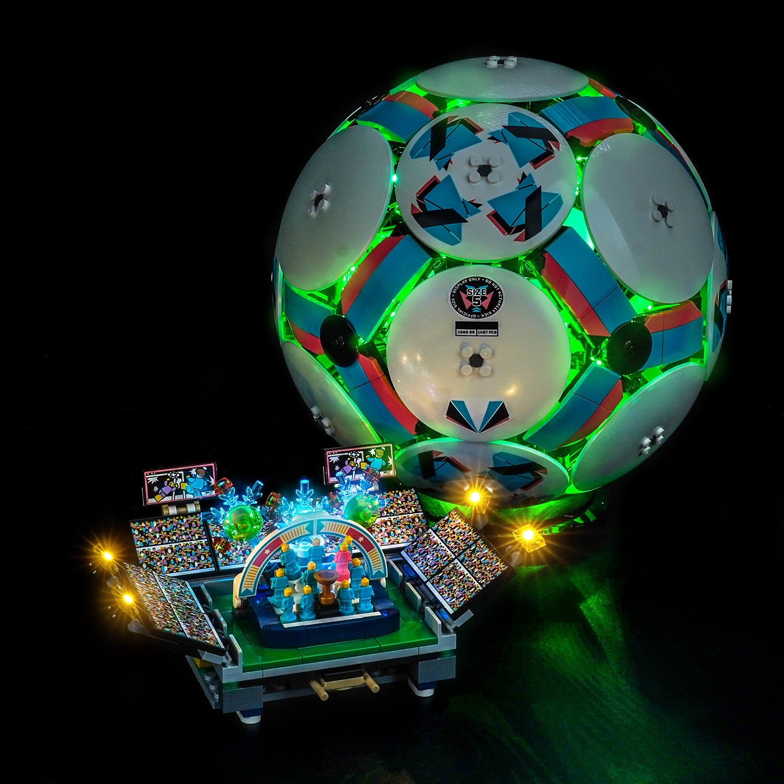 LED-belysningssæt til LEGO® Editions Fodbold – 43019 fjernbetjeningsversion