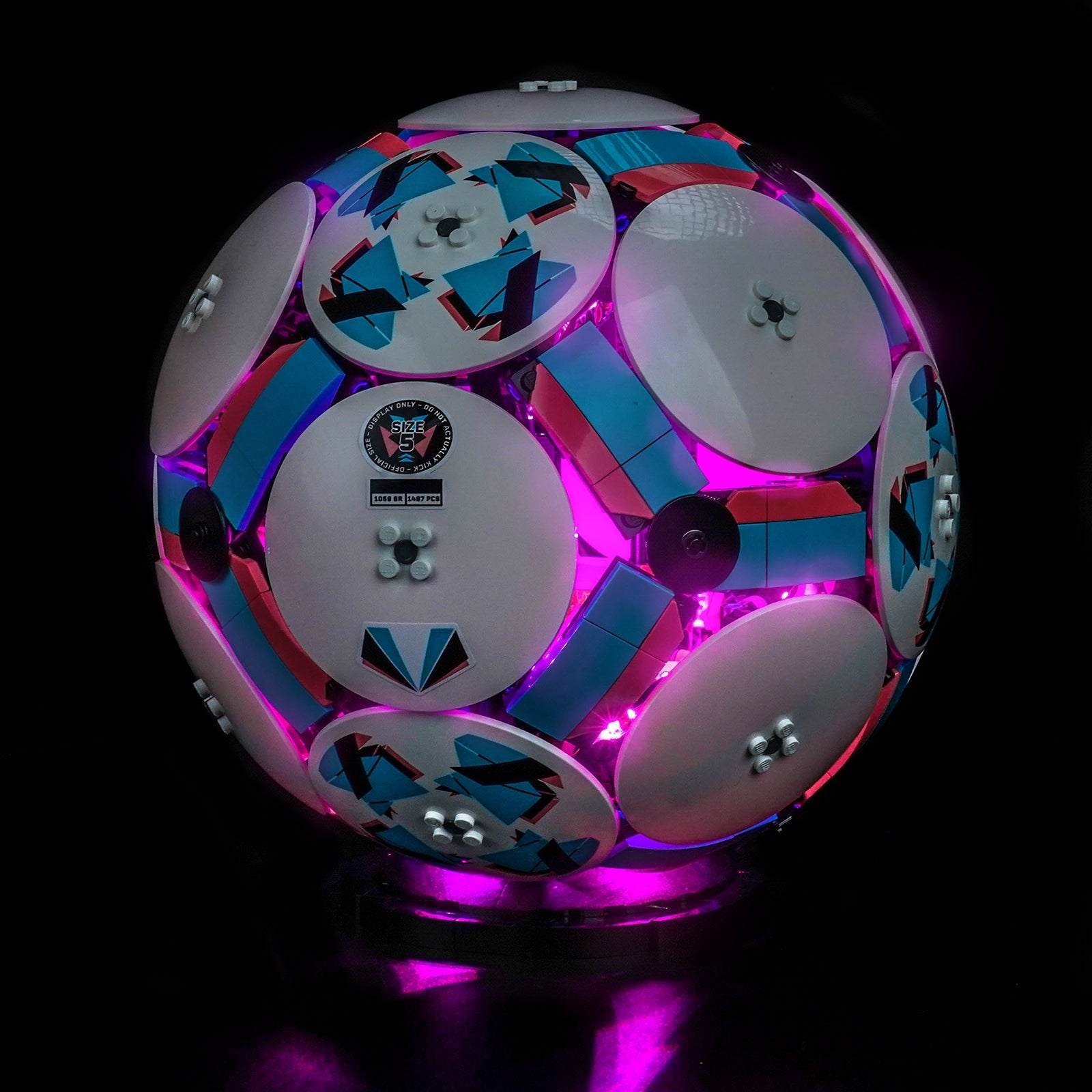 LED-belysningssæt til LEGO® Editions Fodbold – 43019 fjernbetjeningsversion
