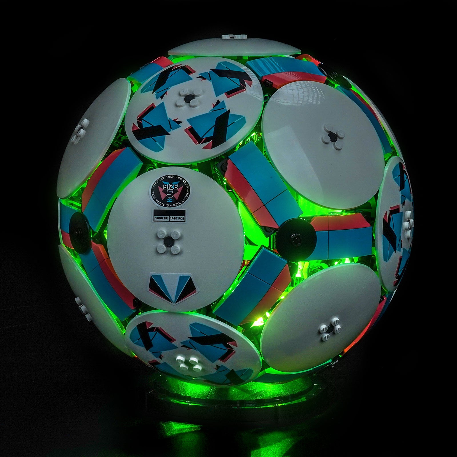 LED-belysningssæt til LEGO® Editions Fodbold – 43019 fjernbetjeningsversion