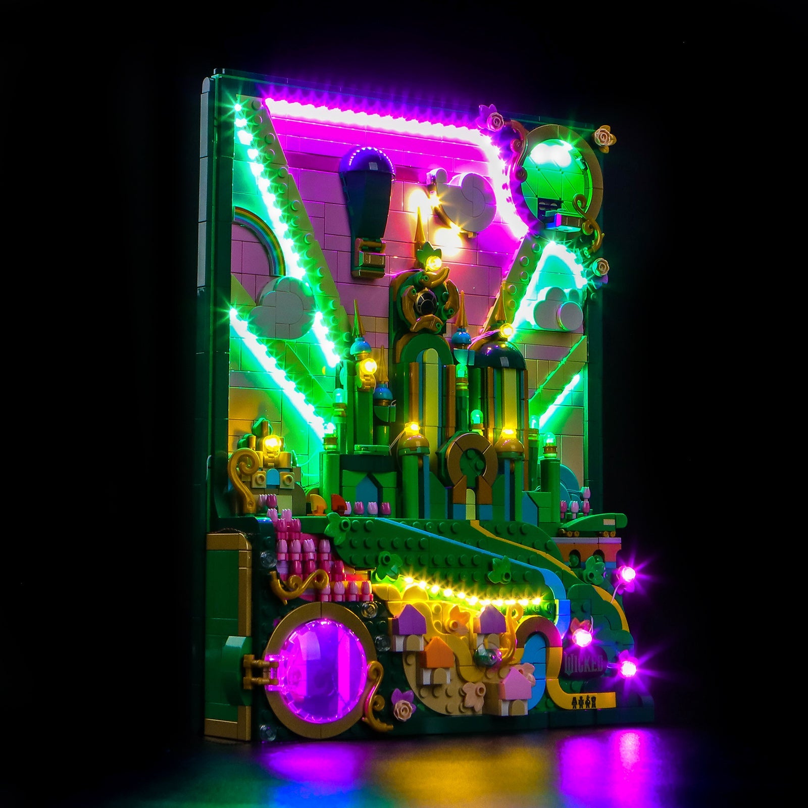 LED-beleuchtungsset für LEGO® Wicked Emerald City Wall Art 75685