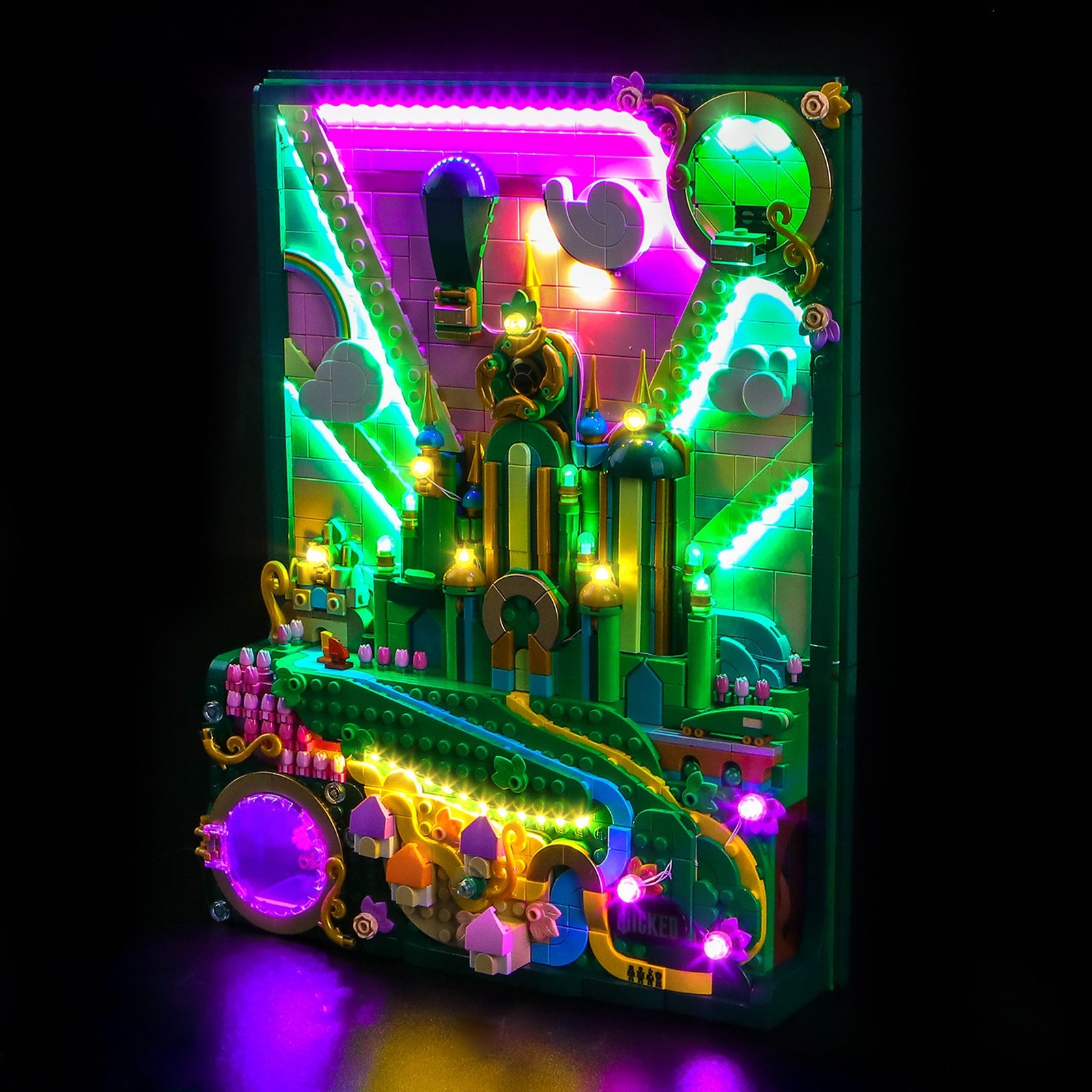 LED-beleuchtungsset für LEGO® Wicked Emerald City Wall Art 75685