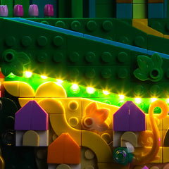 LED-beleuchtungsset für LEGO® Wicked Emerald City Wall Art 75685