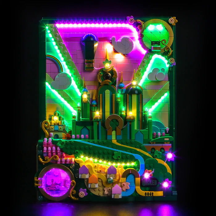 LED-beleuchtungsset für LEGO® Wicked Emerald City Wall Art 75685