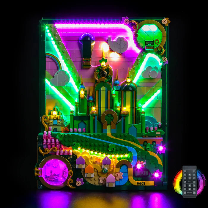 LED-beleuchtungsset für LEGO® Wicked Emerald City Wall Art 75685