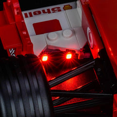 LED-belysningssæt til LEGO® Icons Ferrari F2004 & Michael Schumacher – 11375 fjernbetjeningsversion