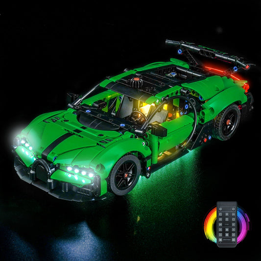 LED-Beleuchtungsset für LEGO® Technic Green Bugatti Chiron Pur Sport Hypercar 42241