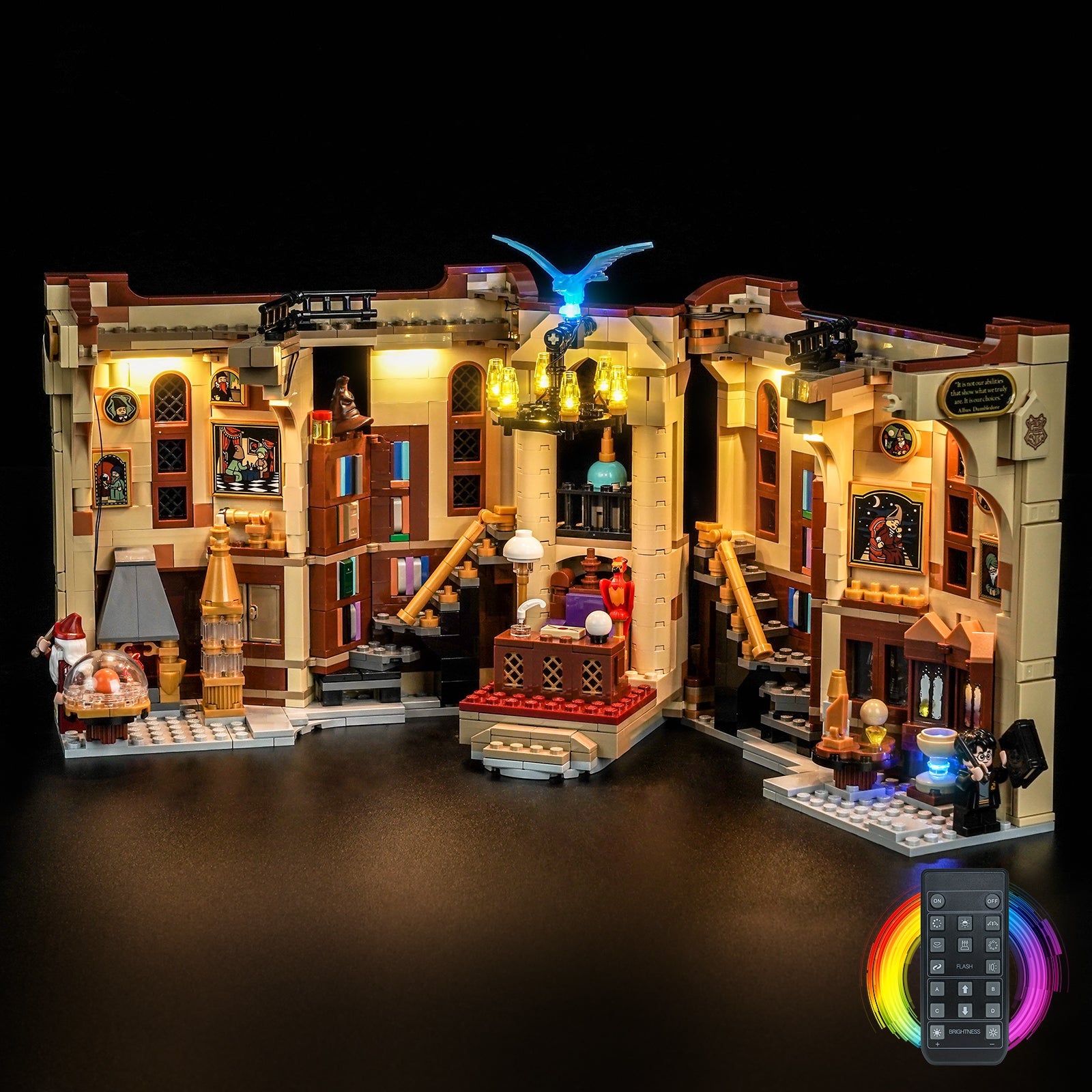 Juego de luces LED para el sujetalibros de LEGO® Harry Potter™: Oficina de Dumbledore 76478
