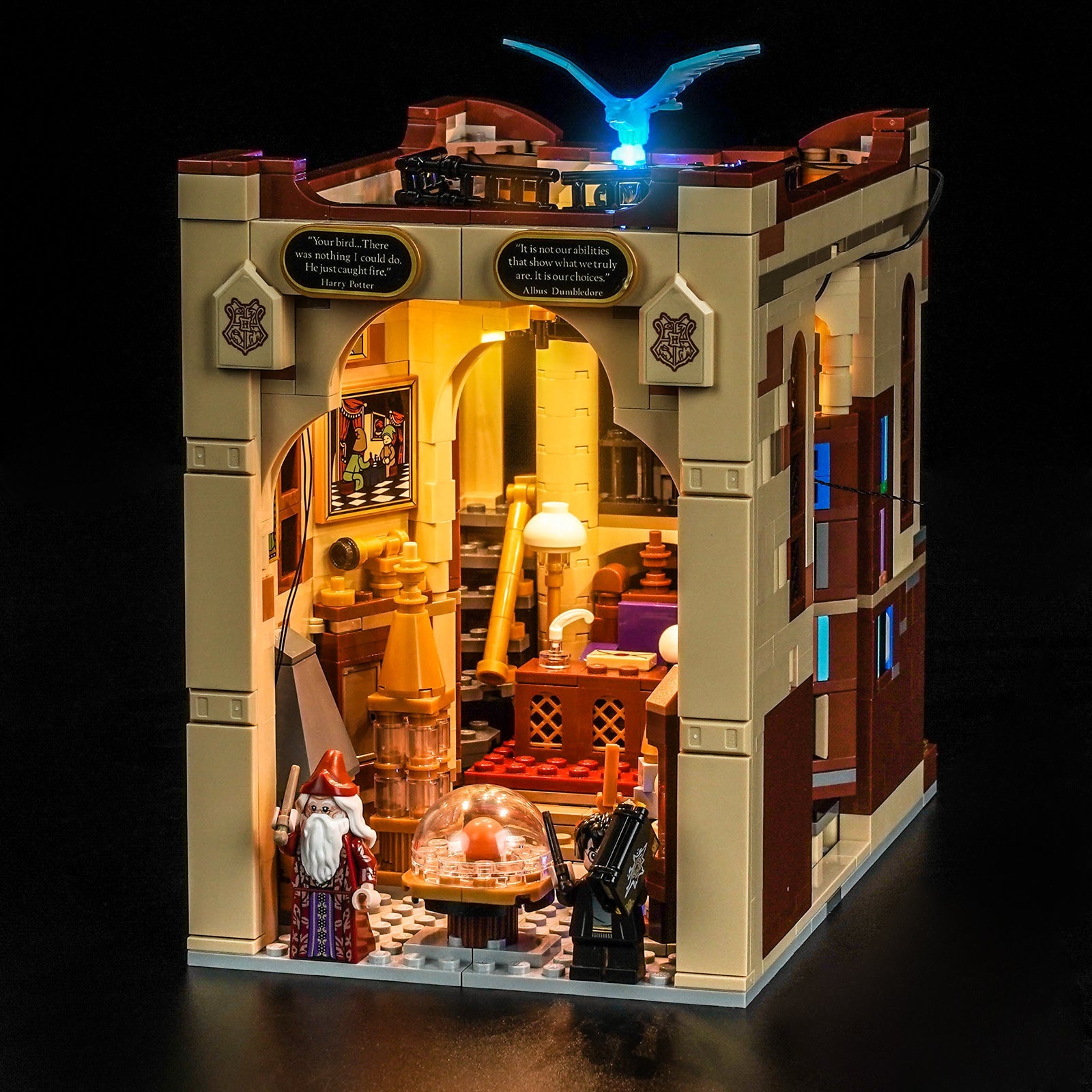 Juego de luces LED para el sujetalibros de LEGO® Harry Potter™: Oficina de Dumbledore 76478