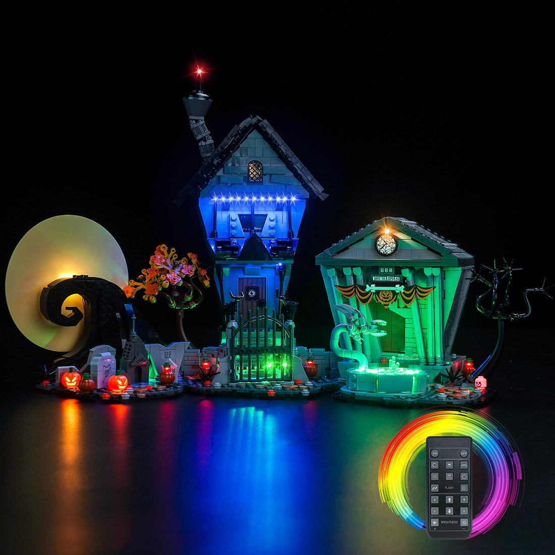 LED-Beleuchtungsset für LEGO® Ideas Disney Tim Burtons The Nightmare Before Christmas (21351)