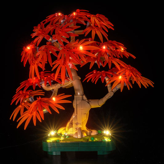 LED-beleuchtungsset für LEGO® The Botanical Collection Japanese Red Maple Bonsai Tree 10348 Upgrade-Version