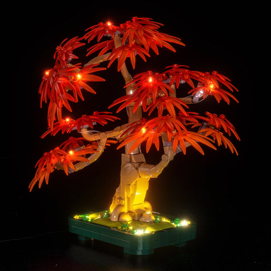 LED-beleuchtungsset für LEGO® The Botanical Collection Japanese Red Maple Bonsai Tree 10348 Upgrade-Version