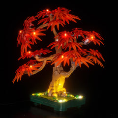 LED-beleuchtungsset für LEGO® The Botanical Collection Japanese Red Maple Bonsai Tree 10348 Upgrade-Version
