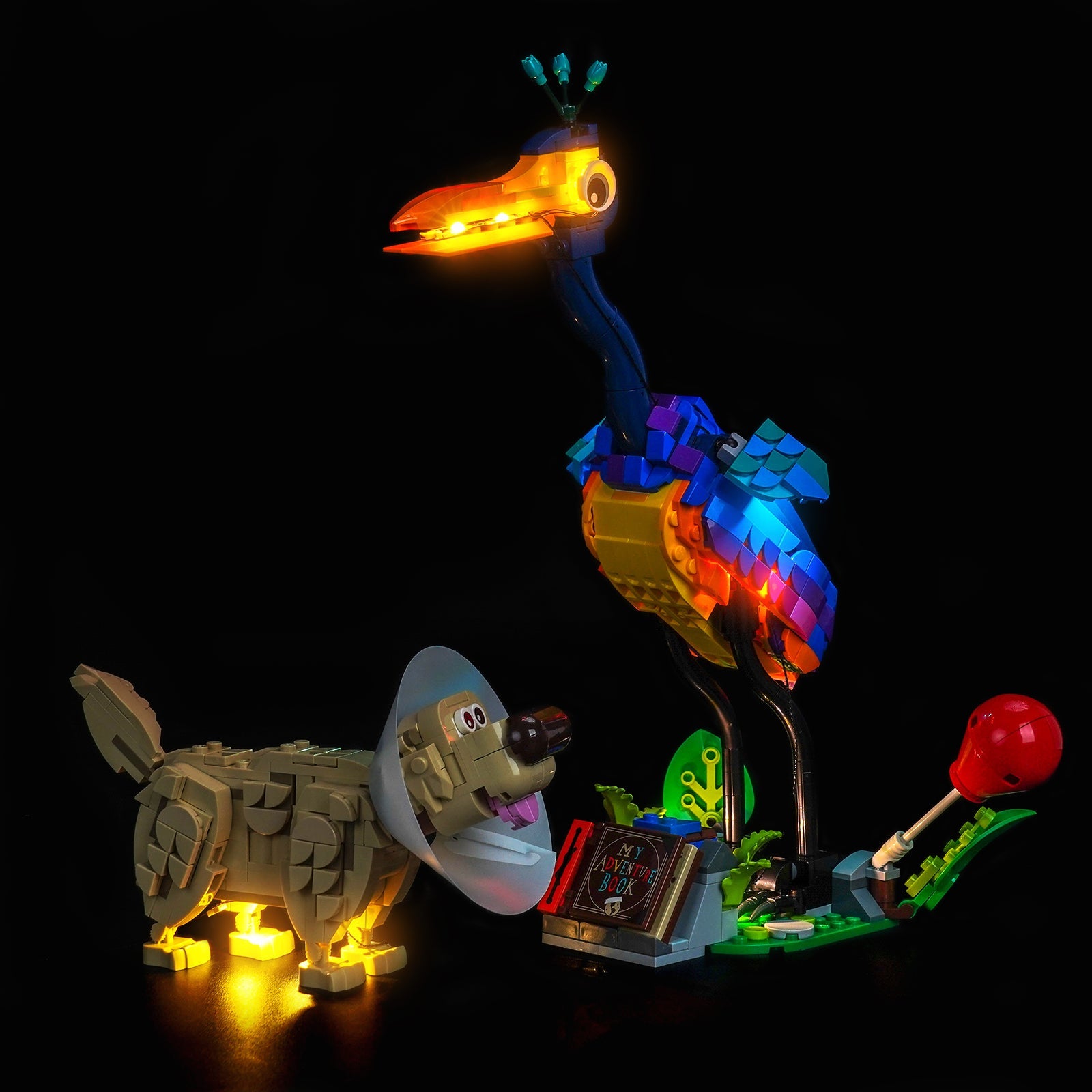 Set di Illuminazione LED per LEGO® Disney Up: Kevin e Dug – 43290 Versione con Telecomando