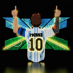 LED-Beleuchtungsset für LEGO®-kompatibles Lionel Messi „Celebration“ MOC 43018 (Elite Edition)