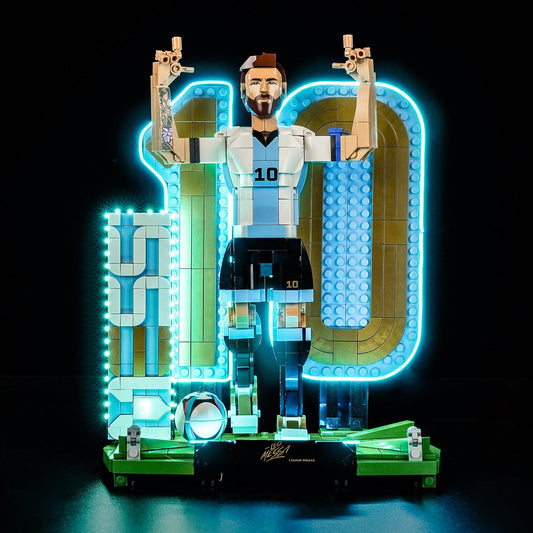 Kit de Iluminación LED para LEGO® Editions Lionel Messi – Leyenda del Fútbol 43015 (GOAT Edition)