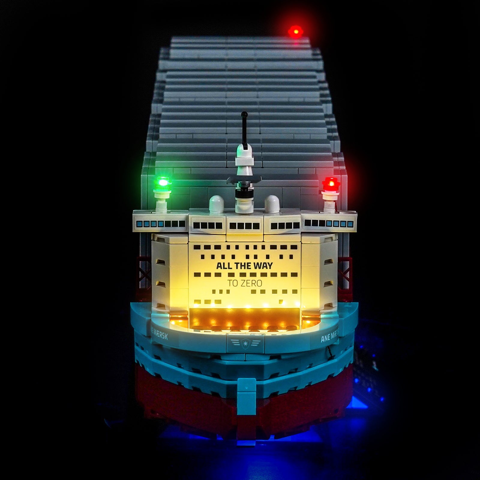 LED-belysningssæt til LEGO® Maersk Dual-Fuel Containerskib – 40955 fjernbetjeningsversion
