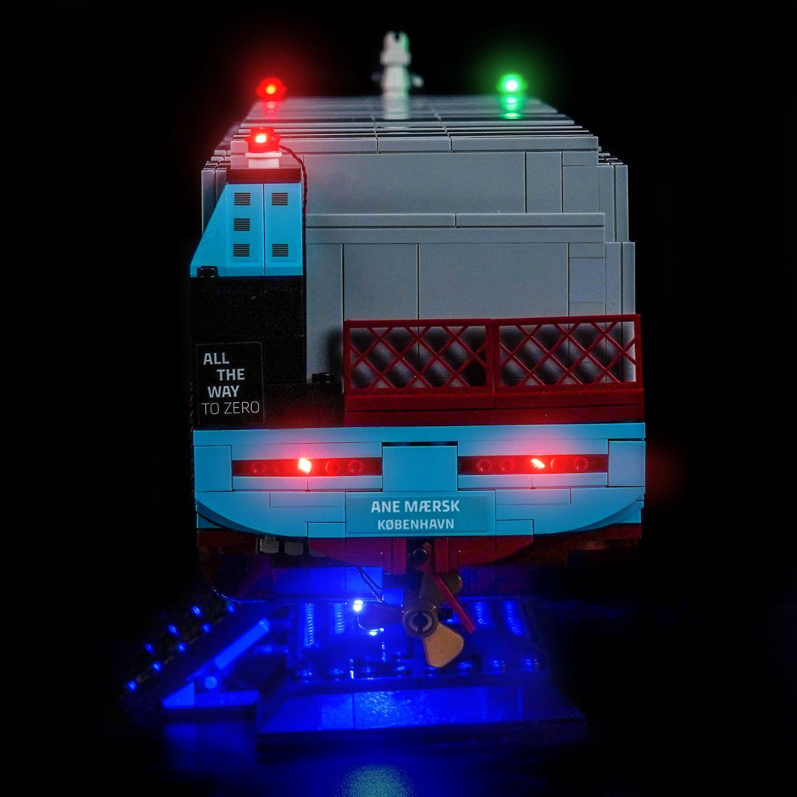 LED-belysningssæt til LEGO® Maersk Dual-Fuel Containerskib – 40955 fjernbetjeningsversion
