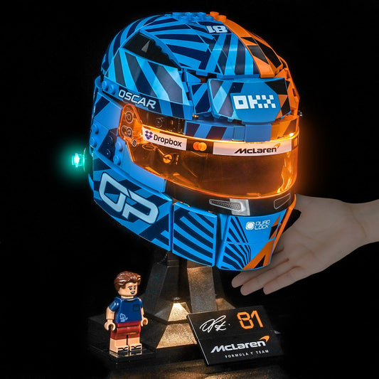 LED-Beleuchtungsset für LEGO® Icons McLaren Mastercard F1® Team Oscar Piastri Helm 43017