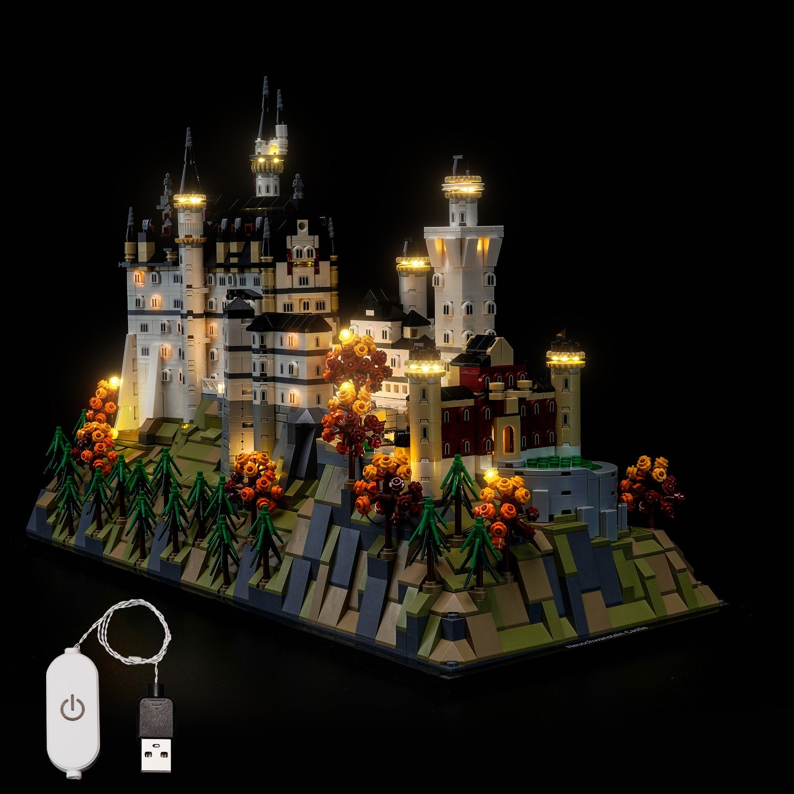 LED-beleuchtungsset für LEGO® Architecture Neuschwanstein Castle 21063 Neue Version