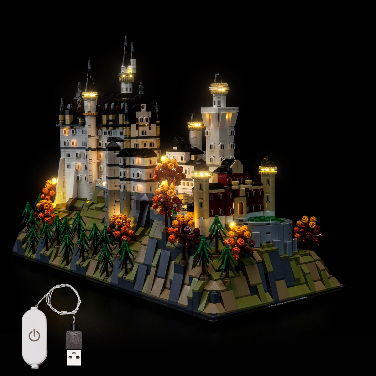 LED-beleuchtungsset für LEGO® Architecture Neuschwanstein Castle 21063 Neue Version