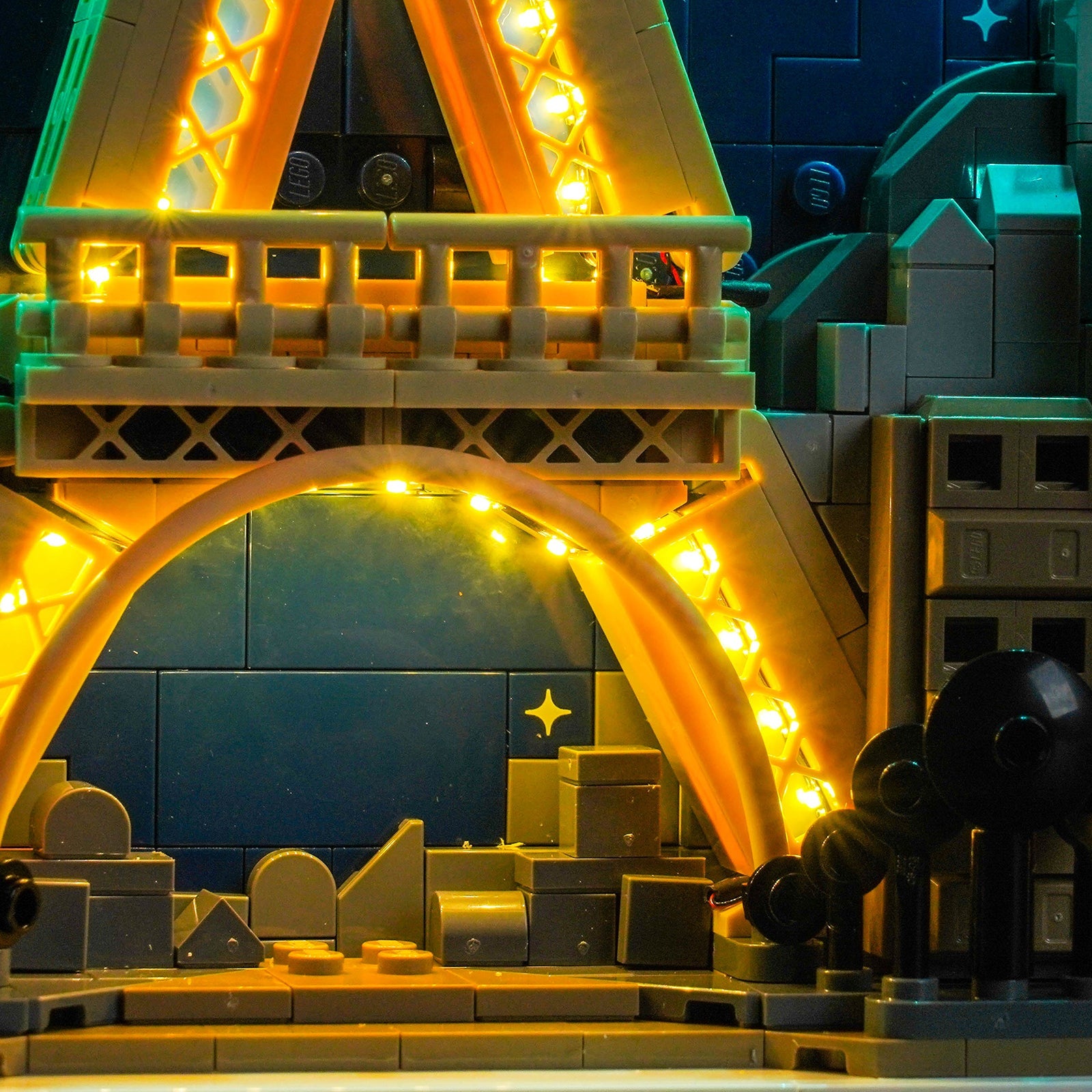 LED-belysningssæt til LEGO® Architecture Paris 21064 fjernbetjeningsversion