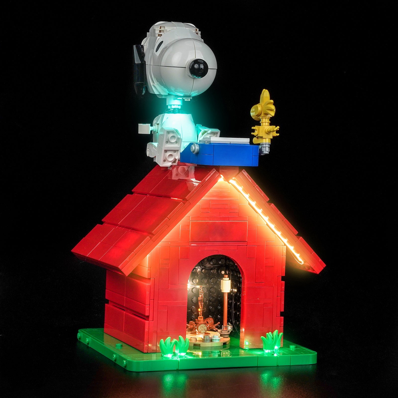 LED-belysningssæt til LEGO® Ideas Peanuts: Snoopy's Hundehus 21368 (Elite Edition)