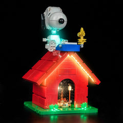 LED-belysningssæt til LEGO® Ideas Peanuts: Snoopy's Hundehus 21368 (Elite Edition)