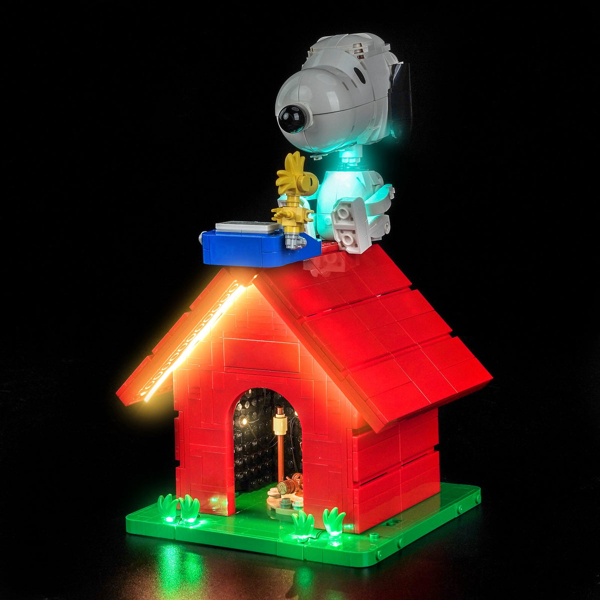 LED-belysningssæt til LEGO® Ideas Peanuts: Snoopy's Hundehus 21368 (Elite Edition)