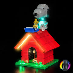 LED-belysningssæt til LEGO® Ideas Peanuts: Snoopy's Hundehus 21368 (Elite Edition)
