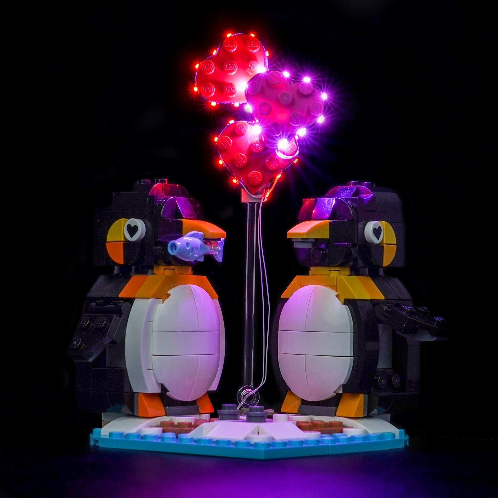 Kit di Illuminazione LED per LEGO® Pinguini Innamorati 40886 – Versione con Telecomando