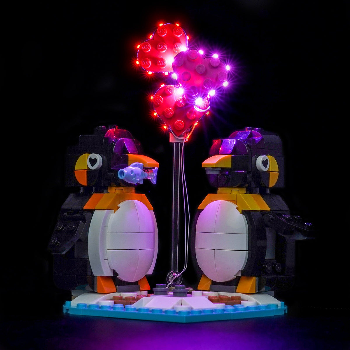 Kit di Illuminazione LED per LEGO® Pinguini Innamorati 40886 – Versione con Telecomando