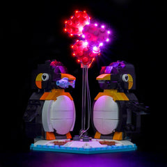 Kit di Illuminazione LED per LEGO® Pinguini Innamorati 40886 – Versione con Telecomando