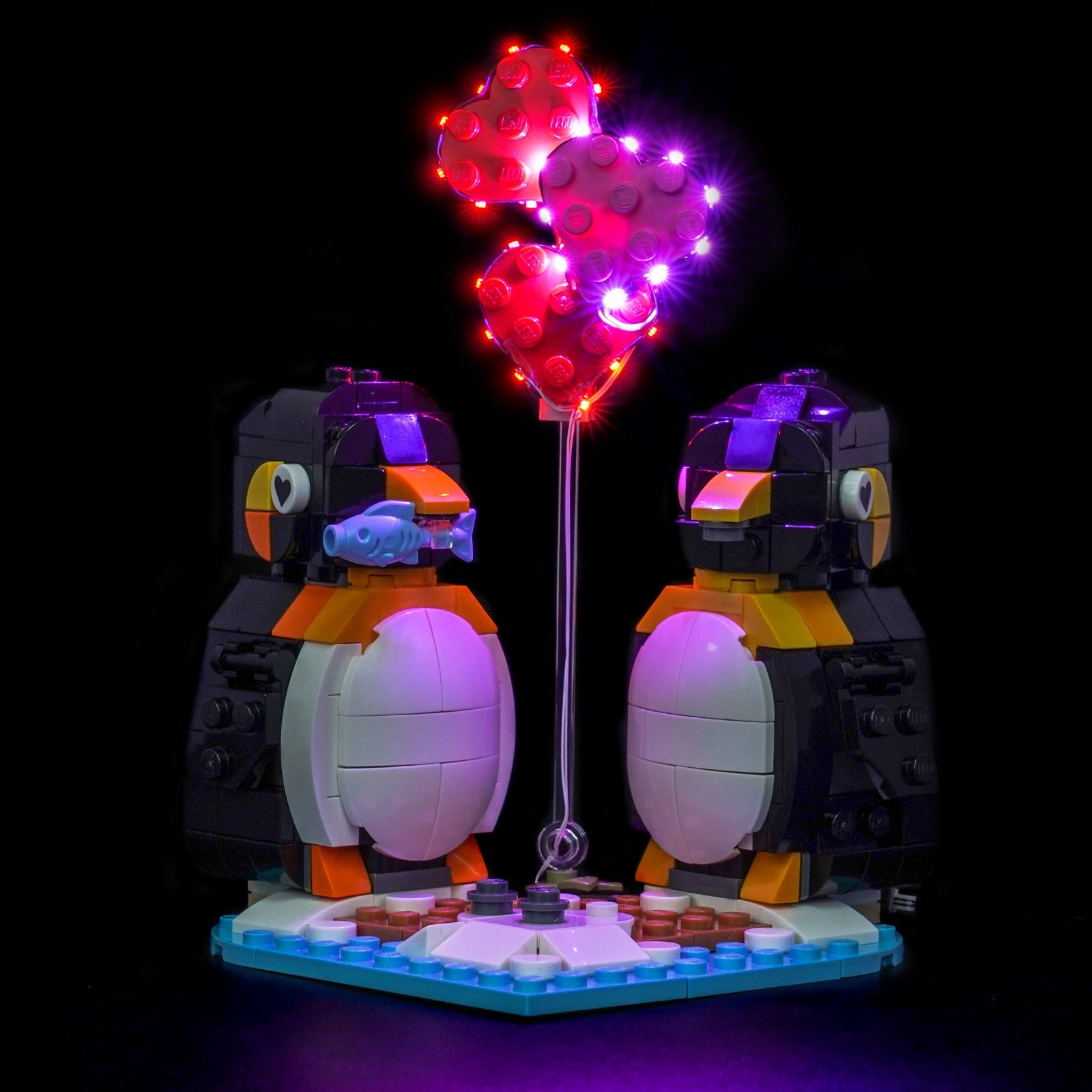 Kit di Illuminazione LED per LEGO® Pinguini Innamorati 40886 – Versione con Telecomando