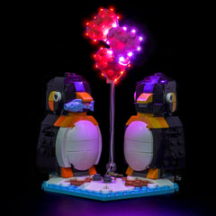 Kit di Illuminazione LED per LEGO® Pinguini Innamorati 40886 – Versione con Telecomando